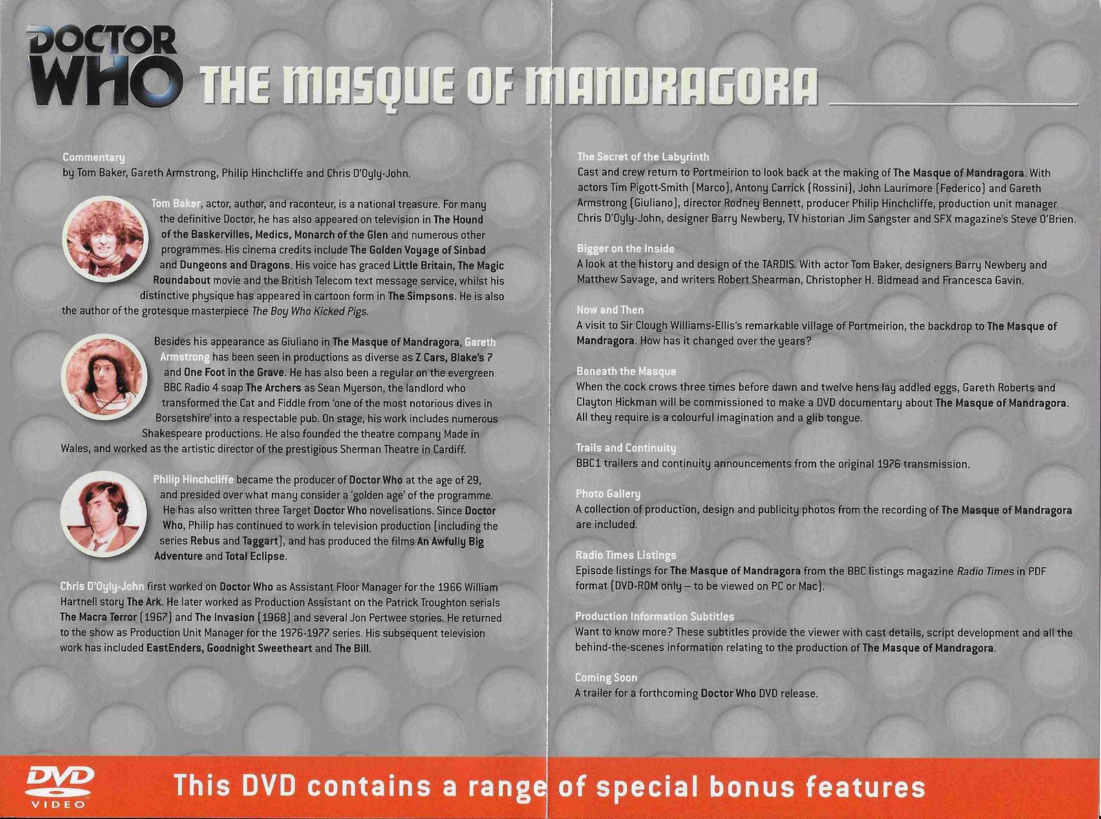 Inserts from BBCDVD 2805